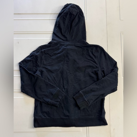 Lauren Ralph Lauren Black Label Hooded Button Up Jacket Black Hoodie Size PL - Picture 5 of 6